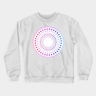 Geometric Pink/Blue Spiral Crewneck Sweatshirt